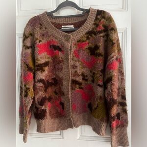 Multicolor Patterned Womens Sweater Anthropology XL